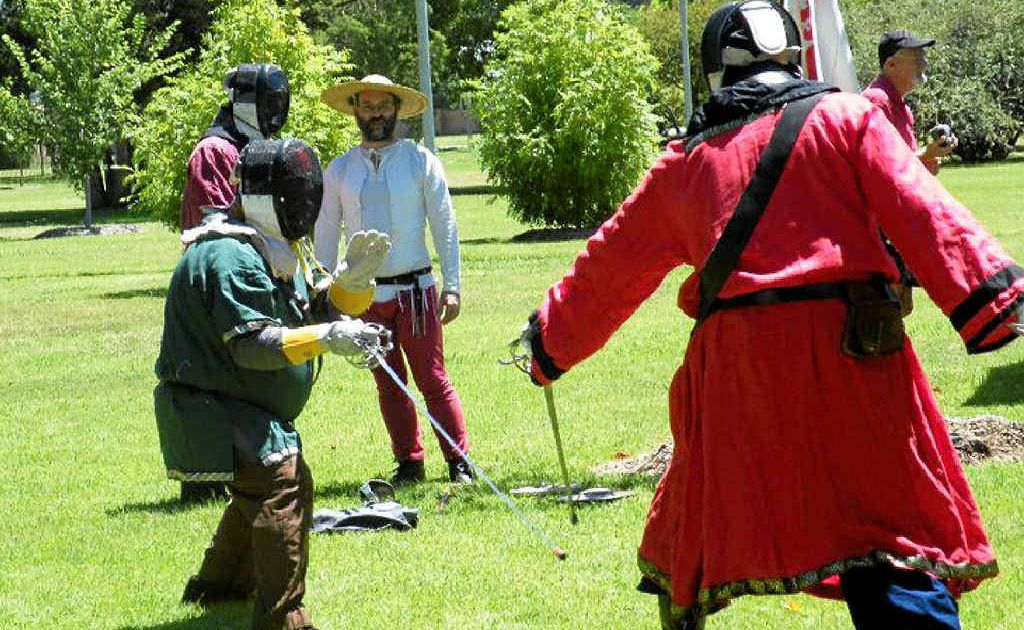 Medieval Day on the Green will be held in Leslie Park tomorrow and will feature weaponry, sword fighting and martial arts. Medieval Day on the Green will be held in Leslie Park tomorrow and will feature weaponry, sword fighting and martial arts.